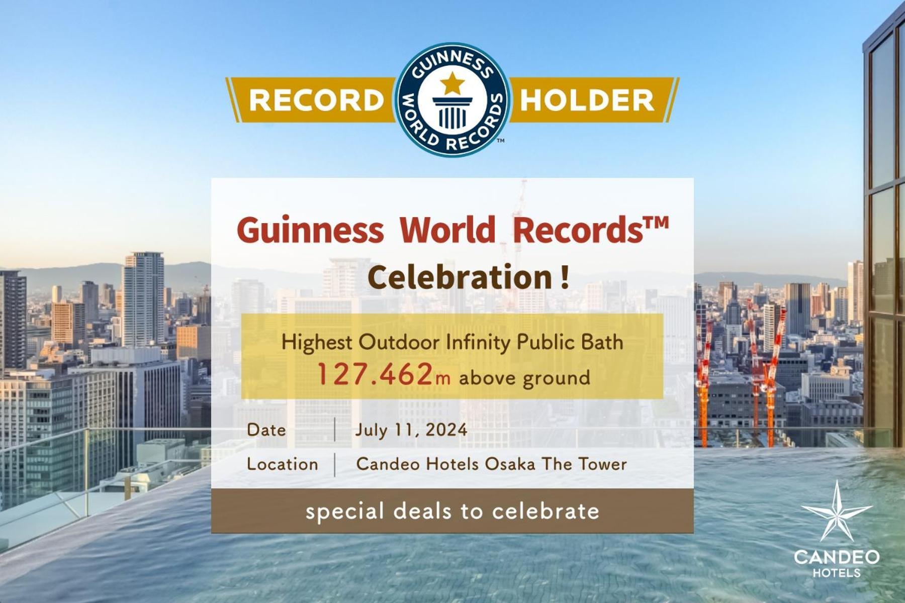 Candeo Hotels Osaka The Tower ภายนอก รูปภาพ The certificate of the record holder